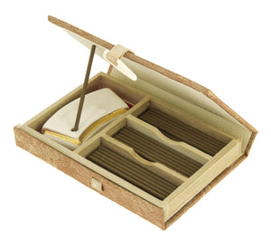 Kyara Taikan premium agarwood Japanese incense in a paulownia wood box