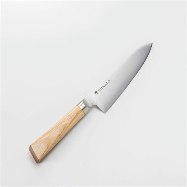 Japanese Gyuto kitchen knife with clean blade surface and finished edge