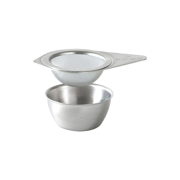 KOGU stainless-steel tea strainer for loose-leaf tea brewing