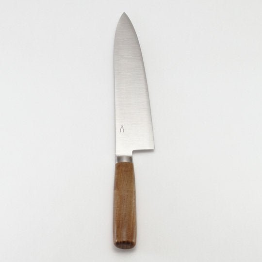 Japanese Gyuto chef's knife with an SLD semi-stainless core and stainless cladding