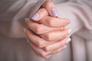Close-up of neatly groomed fingernails