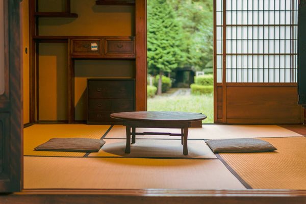 Traditional Japanese tatami interior used as contextual imagery; not a specific Sen-family head house
