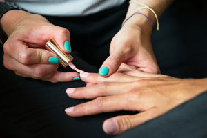 Hands with neatly groomed nails