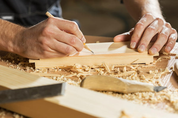 Close woodworking used as a material reference for wooden supports; not verified chanoyu sukigi