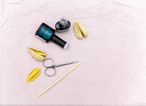 Professional manicure tools arranged together