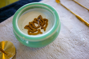 Agarwood pieces in a porcelain bowl