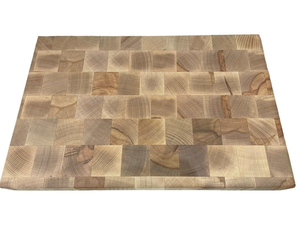 Large wooden cutting board with broad working area