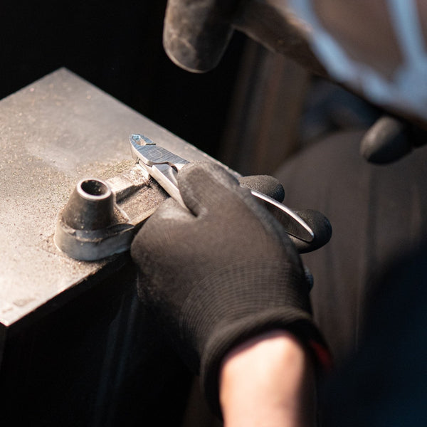 Japanese craftsperson working by hand