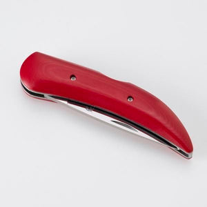Japanisches Klappmesser - Griff aus rotem Micarta
