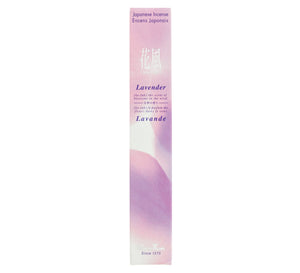 Ka-fuh Lavender Japanese incense, 50-stick box front view