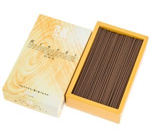 Ka-fuh Hinoki Japanese incense large box, angled view
