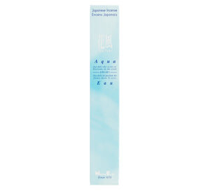 Ka-fuh Aqua Japanese incense, 50-stick box front view