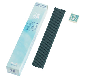 Ka-fuh Aqua Japanese incense, 50-stick box angled view