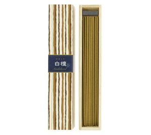 Kayuragi Sandalwood Japanese incense, 40-stick box front view