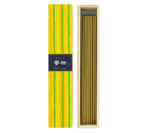 Kayuragi Japanese Clementine incense, 40-stick box front view