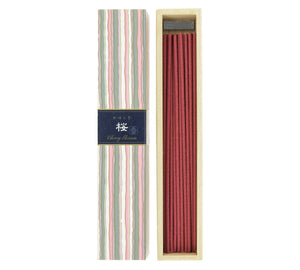 Kayuragi Sakura Japanese incense, 40-stick box front view