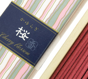 Kayuragi Sakura Japanese incense, packaging detail