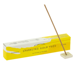 Scentsual Yuzu Japanese incense shown in use