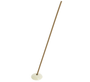 White ceramic Japanese incense holder shown in use