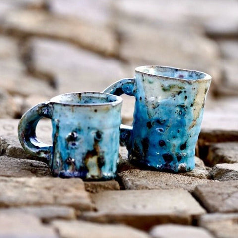 Blauer Becher - Iga-Keramik