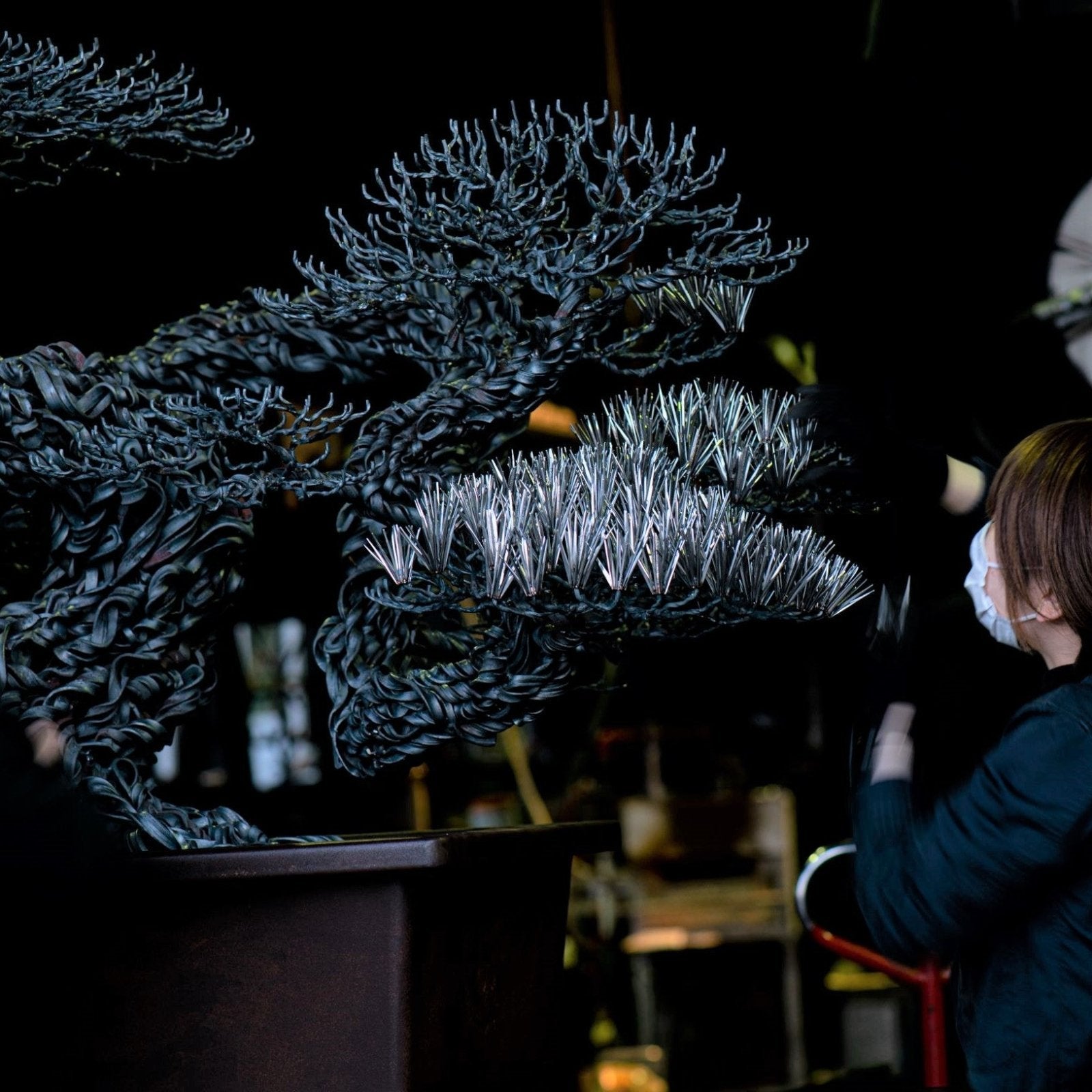 steel bonsai tree Lobby Decoration Exclusive Solution - Big Metal Bonsai Tree