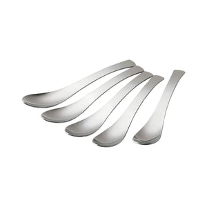 KOGU Japanese coffee spoons set of five in matte stainless steel