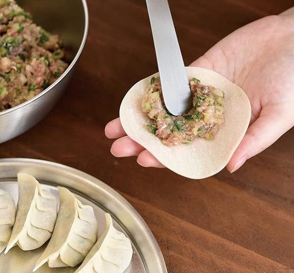 Japanse handige spatel voor dumplings, boter en jam