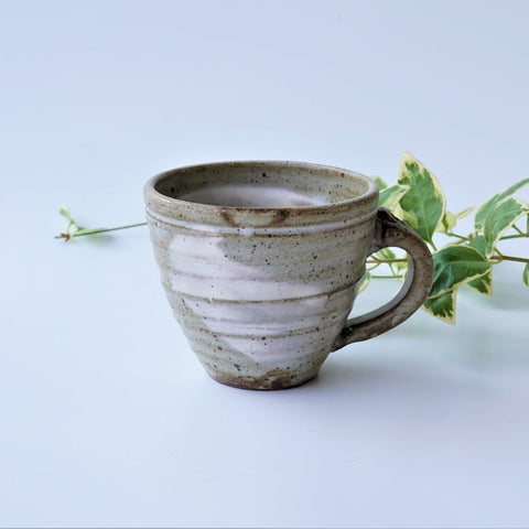 Japanese tea mug with brushed finish at Suwada1926
