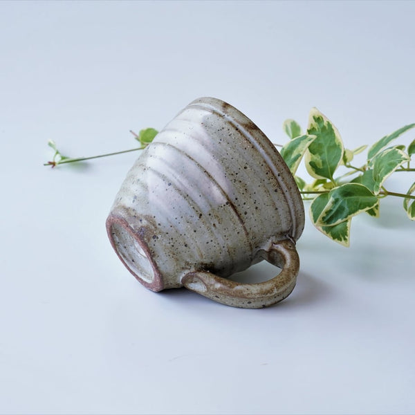 Japanese tea mug with brushed finish