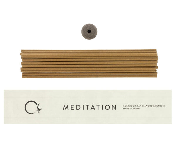 Meditation - Natural Japanese incense mixture with mini holder