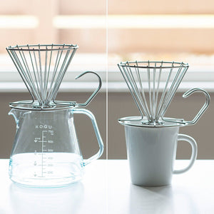 Modern Wire Coffee Dripper - Large - 4-6 kopper