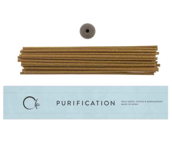 Purificação - Mistura natural de incenso japonês com mini suporte