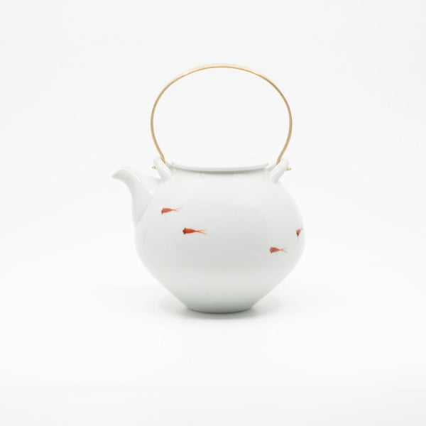 Crimson Medaka Teapot