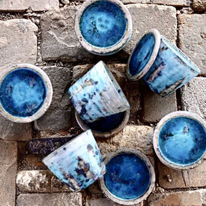 Soba bowl with lid - Traditional Japanese Blue at Suwada1926