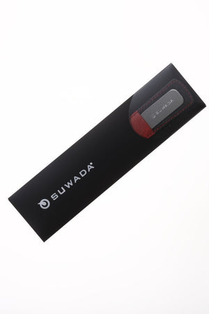 Stainless Steel Nail File - Red Leather Sheath at Suwada1926