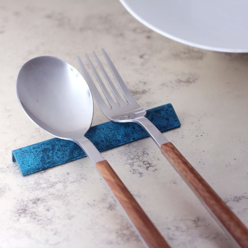 Cutlery Rest Set in Vibrant sea Blue - Premium rests made in Japan ...