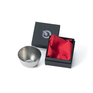 Damascus Sake Cup - 3D Etched Touch - Suwada1926