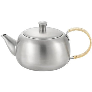Japanese Teapot - Stainless & Rattan - Suwada1926