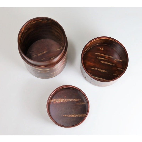 茶罐 - 日本櫻花樹皮