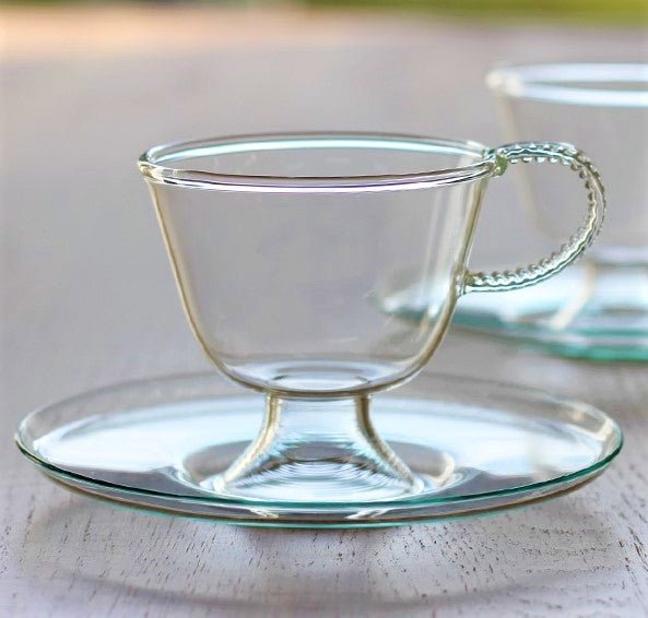 Tasse à thé transparente